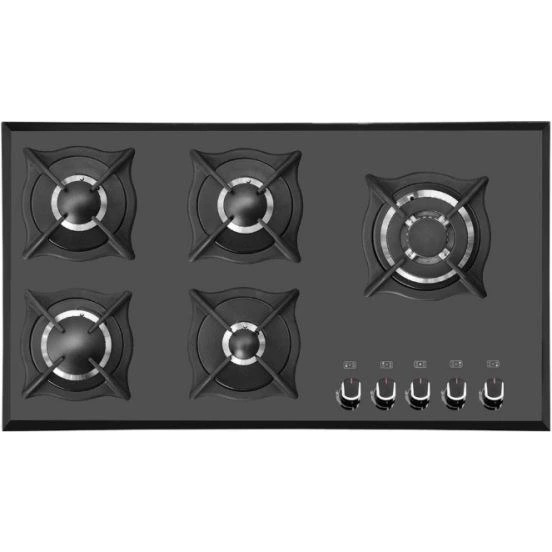 اجاق گاز شیشه ای هوم ال هاوس مدل G-522 مشکی